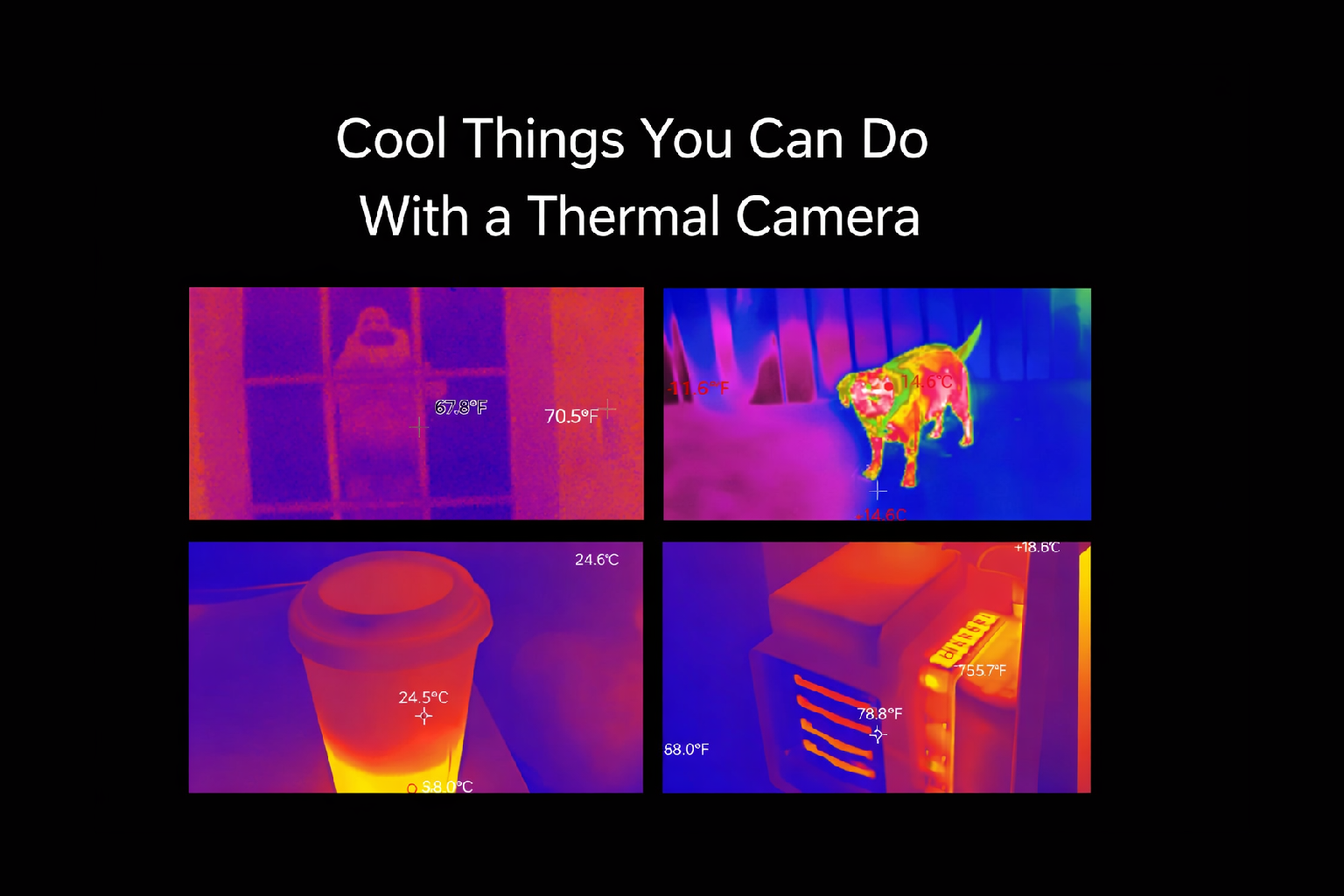 List of 10 fun and interesting things you can see with a thermal camera at home