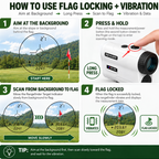 Revasri Golf Rangefinder for Beginners with Slope, Pin Lock Vibration & Easy Target Locking