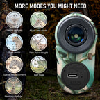 REVASRI Camo Hunting Rangefinder – 6X Zoom, Horizontal Distance