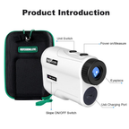Revasri Golf Rangefinder for Beginners with Slope, Pin Lock Vibration & Easy Target Locking