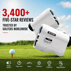 Revasri Golf Rangefinder for Beginners with Slope, Pin Lock Vibration & Easy Target Locking