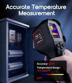 Thermal Camera, 240 x 240 TISR Resolution, -4°F to 1022°F Temp Range, 25Hz Infrared Camera with Temperature Alarm, 50°FOV Handheld Thermal Imaging Camera