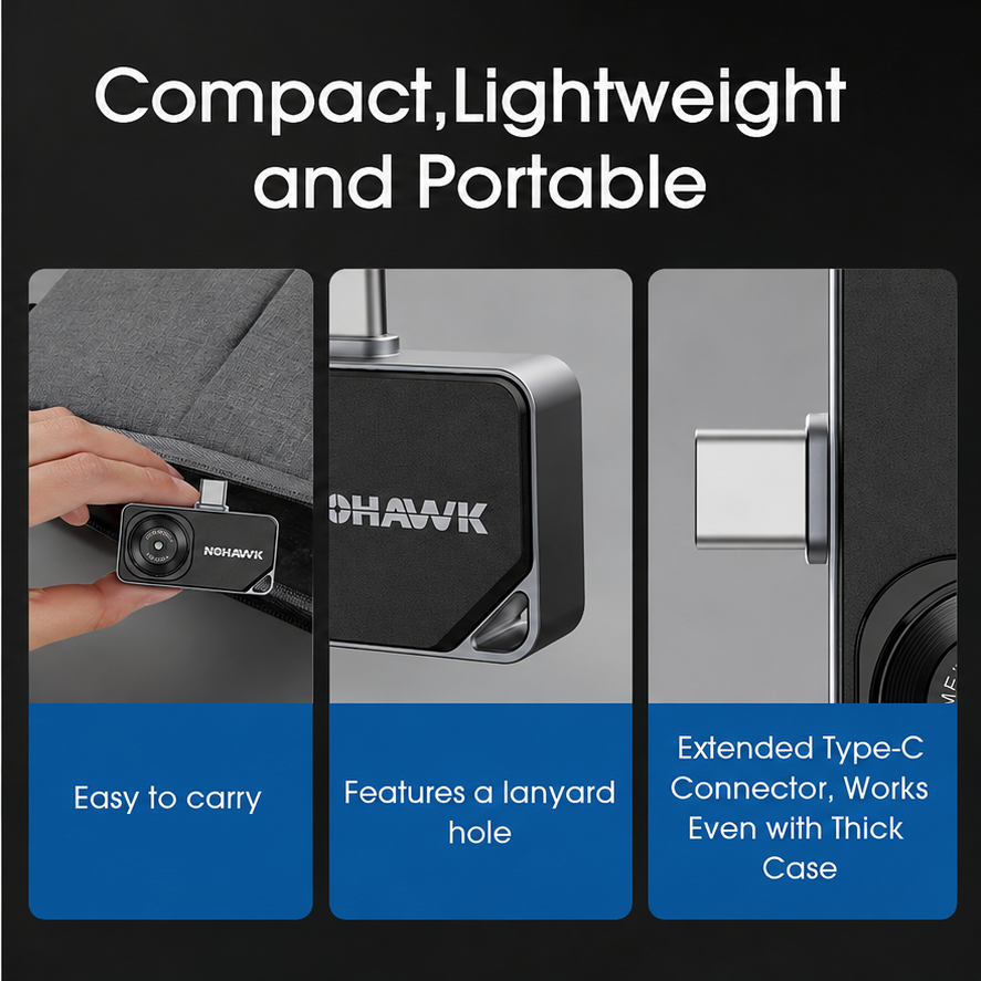 Nohawk Plug-In Thermal Imaging Camera for iPhone & Android
