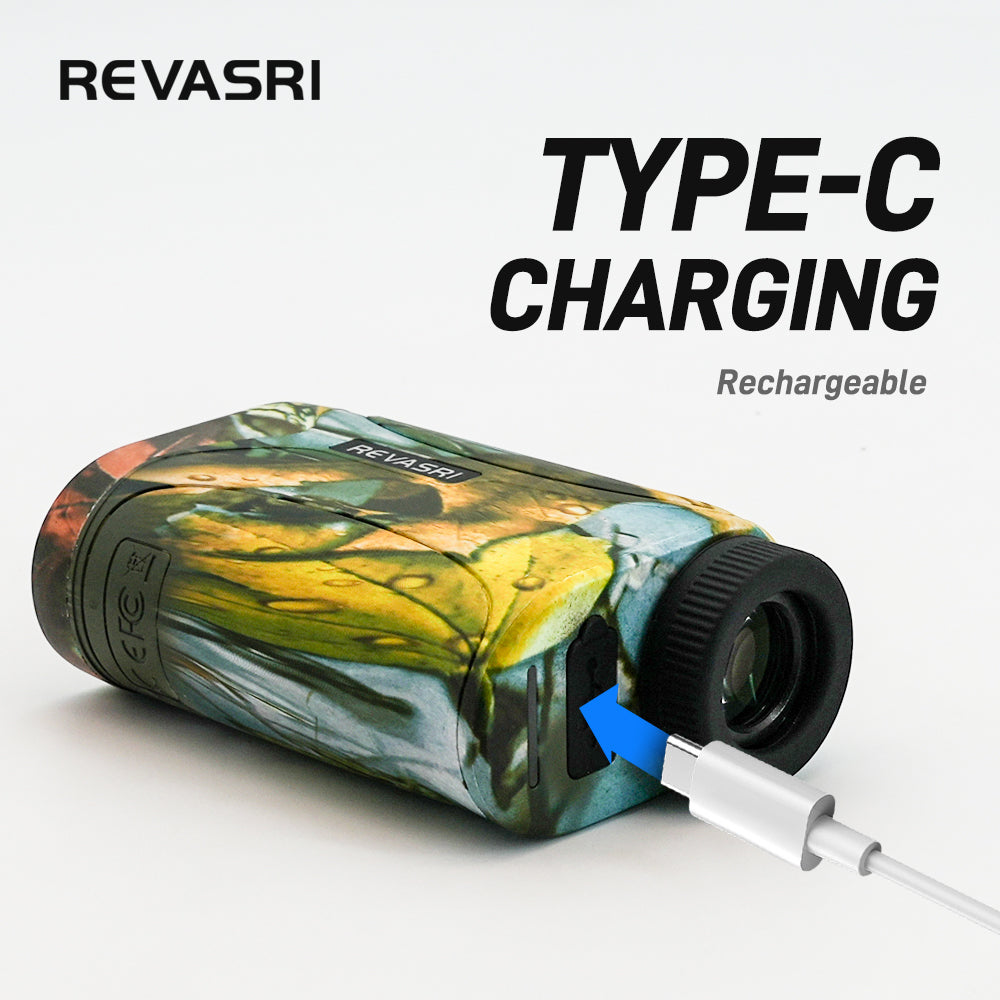 REVASRI Mini Hunting Rangefinder – 1200m, Speed, Horizontal & Vertical Distance