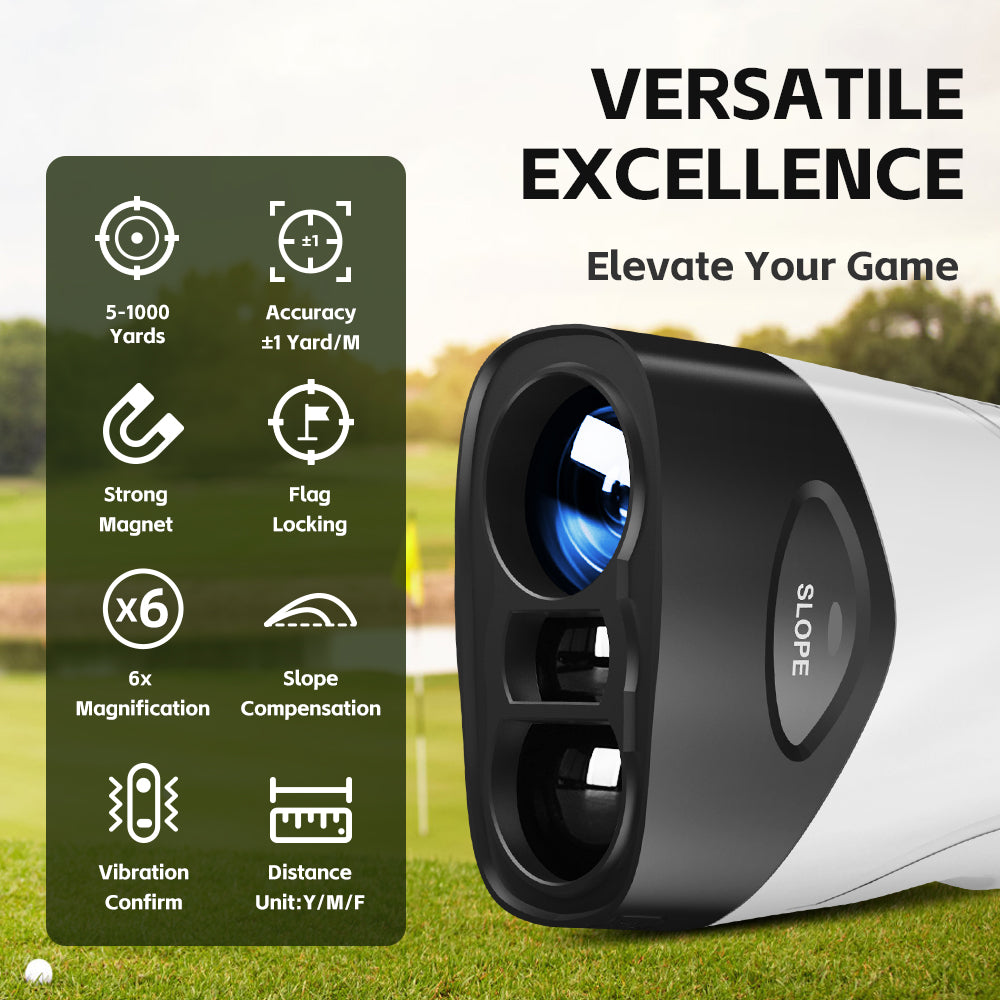 REVASRI 3M09 Golf Rangefinder with Slope Compensation & Flag Lock