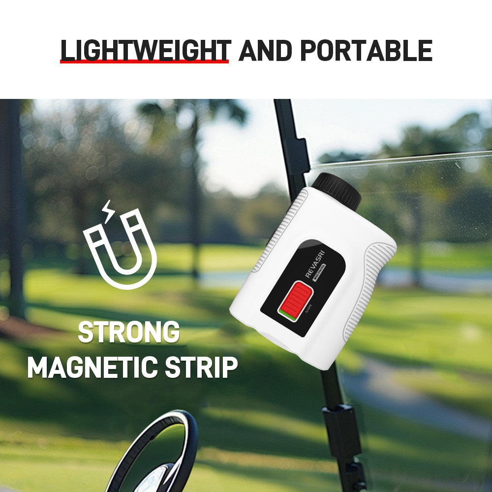 REVASRI 3M07 Golf Laser Rangefinder-1000 Yard, Flag Lock, Slope, 6x Magnification