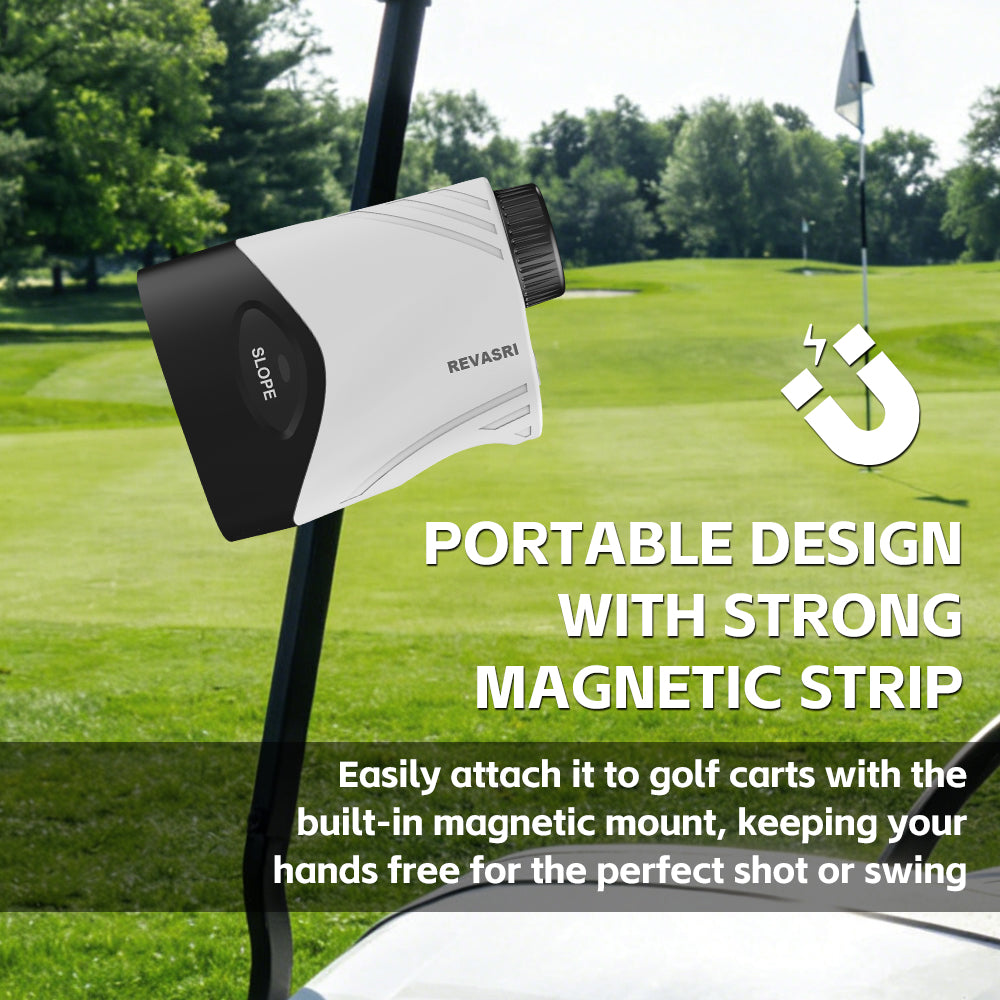 REVASRI 3M09 Golf Rangefinder with Slope Compensation & Flag Lock
