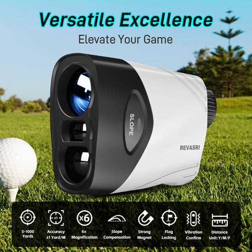 REVASRI 3M09 Golf Rangefinder with Slope Compensation & Flag Lock