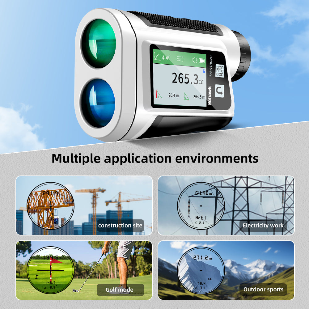 Multifunction Golf Rangefinder with Display – Vertical & Horizontal Distance