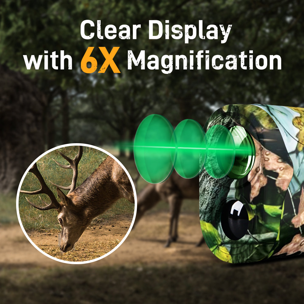 REVASRI N2 Mini Laser Rangefinder - 1200m Range Finder, 6X Magnification Range Finder for Hunting
