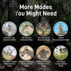 REVASRI N2 Mini Laser Rangefinder - 1200m Range Finder, 6X Magnification Range Finder for Hunting