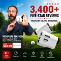 Revasri Golf Rangefinder for Beginners with Slope, Pin Lock Vibration & Easy Target Locking