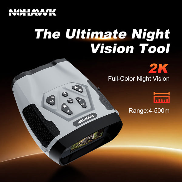 NOHAWK Digital Night Vision Binoculars with Laser Rangefinder Distance Measurement