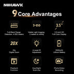 NOHAWK Digital Night Vision Binoculars with Laser Rangefinder Distance Measurement