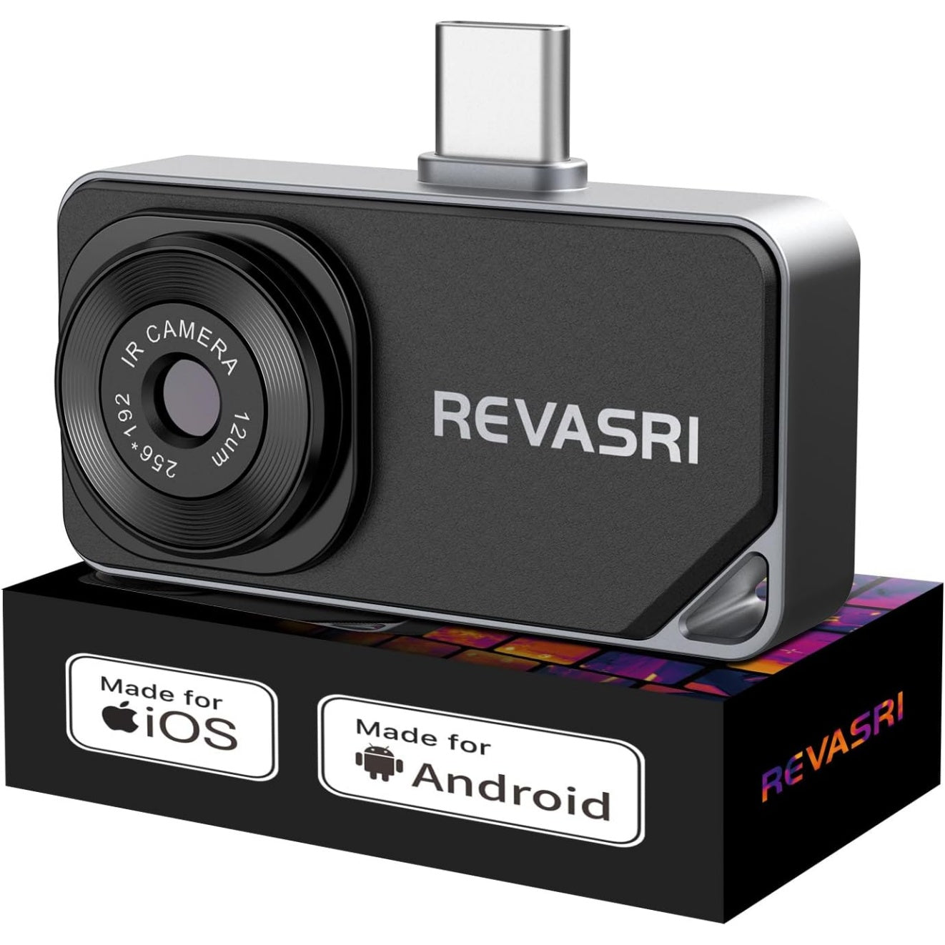 REVASRI Thermal Camera for iPhone & Android – 512×384 Super IR Resolution Thermal Imaging Camera