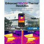 REVASRI Thermal Camera for iPhone & Android – 512×384 Super IR Resolution Thermal Imaging Camera