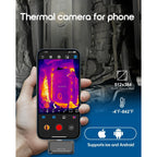 REVASRI Thermal Camera for iPhone & Android – 512×384 Super IR Resolution Thermal Imaging Camera